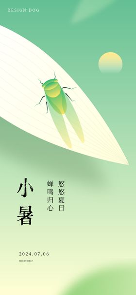 小暑创意节气海报