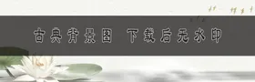 古典背景荷花水墨中国风