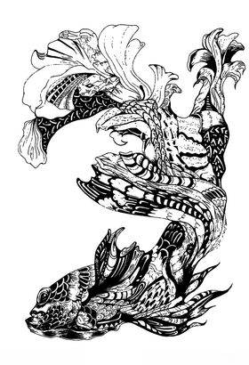 锦鲤手绘