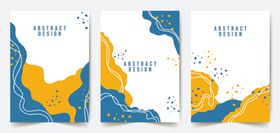 简约几何曲线背景