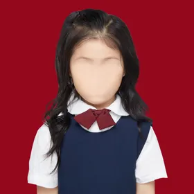 儿童证件照换脸女生衬衫女女西装