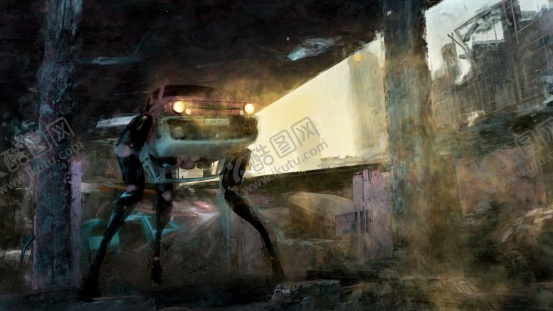 编号：36122410140737184030【酷图网】源文件下载-赛博朋克风未来科技插画