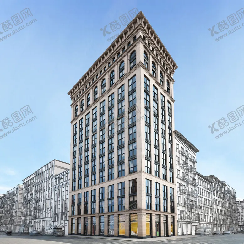 编号：61719612161251186961【酷图网】源文件下载-C4D模型建筑物