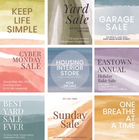 多彩励志标语装饰画集合