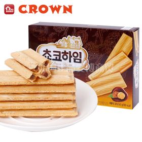 韩国可瑞安巧克力榛子瓦夫饼