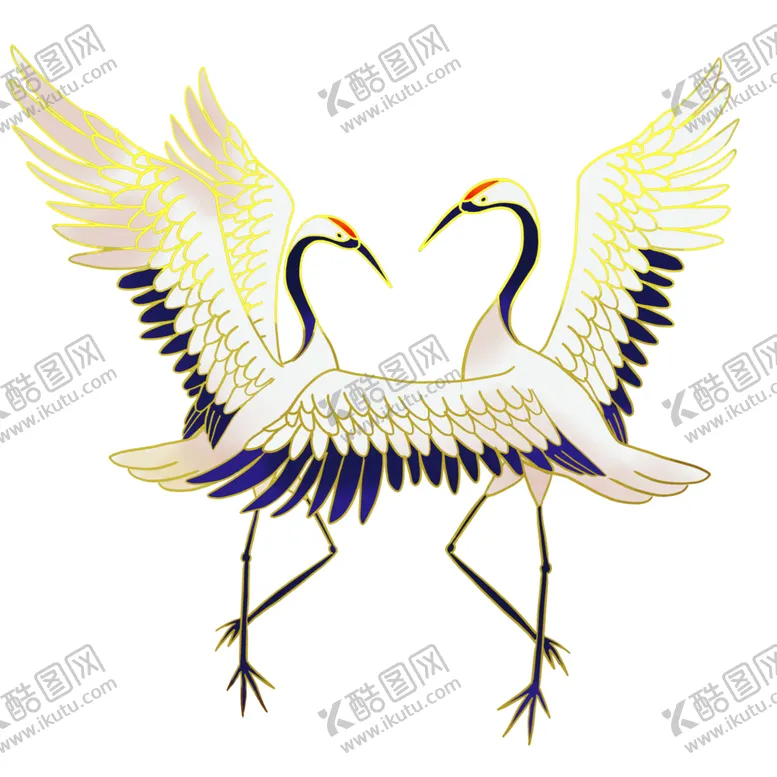 编号：50726504171929326171【酷图网】源文件下载-水墨仙鹤