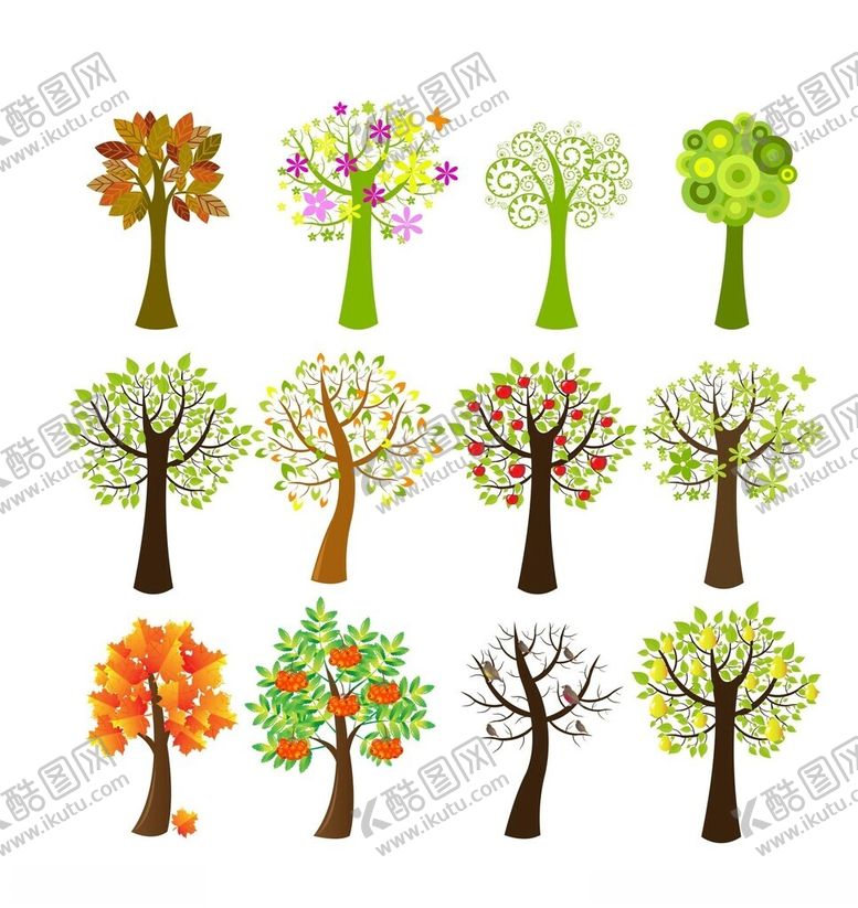 编号：95392712191948057640【酷图网】源文件下载-卡通果树