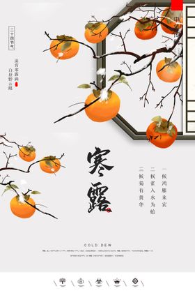 寒露宣传海报24节气24节气挂画