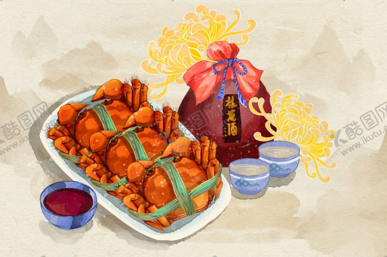 编号：43483601301721452468【酷图网】源文件下载-中秋大闸蟹