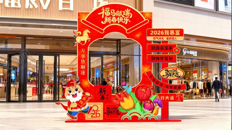 编号：96627104142227091915【酷图网】源文件下载-马年美陈