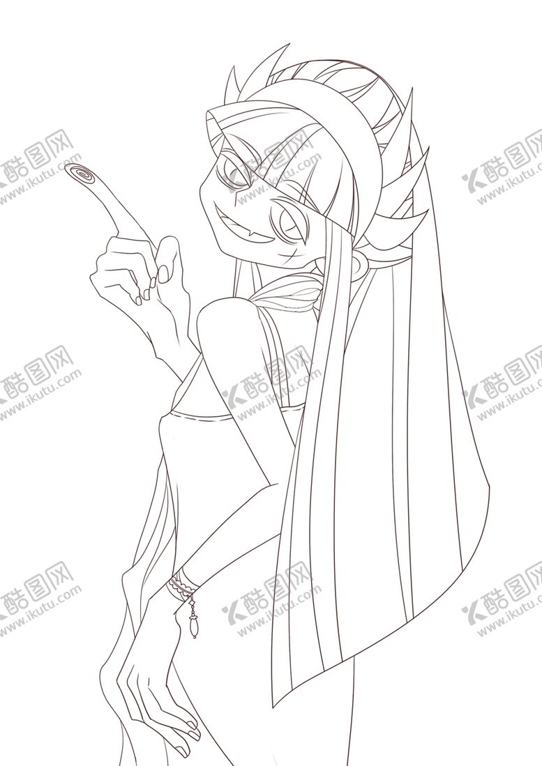 编号：31326009122134561994【酷图网】源文件下载-少女线稿