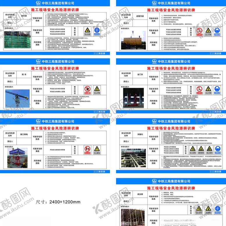 编号：84156405061028119984【酷图网】源文件下载-施工现场安全风险源辨识牌