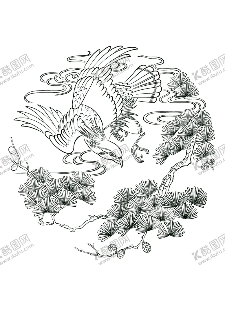 编号：84648402151126448917【酷图网】源文件下载-松柏老鹰