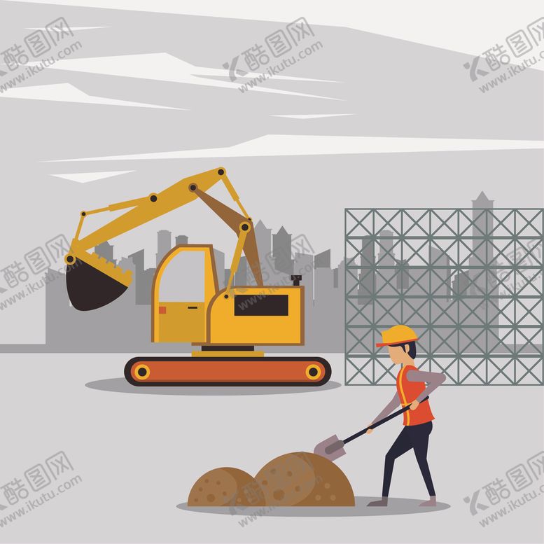 编号：22102709181336277686【酷图网】源文件下载-扁平建筑插画