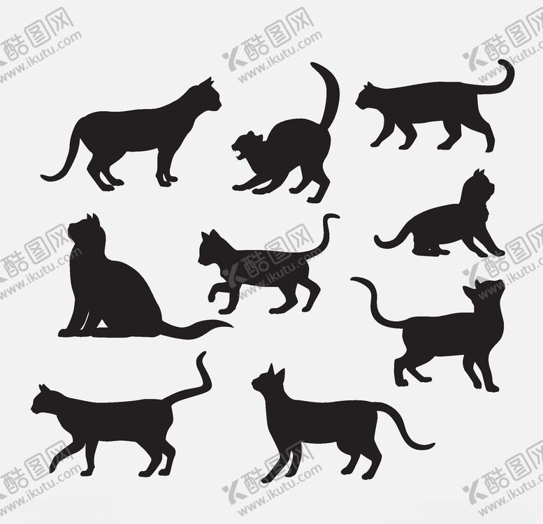 编号：53033306271012131256【酷图网】源文件下载-猫剪影