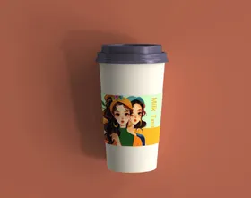 咖啡杯样机奶茶包装素材茶饮料