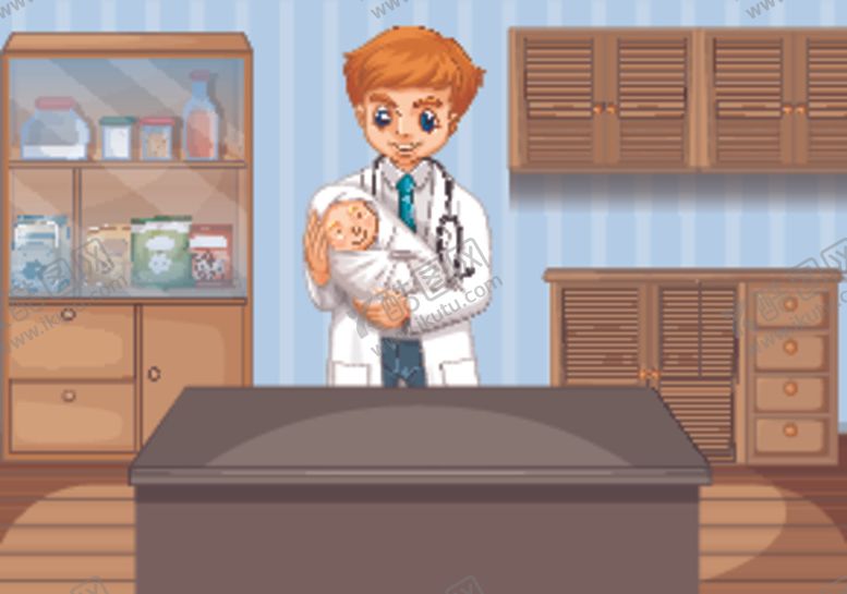 编号：73016810011742405932【酷图网】源文件下载-卡通儿童看病