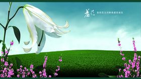 自然雅致清新风景文案宣传海报