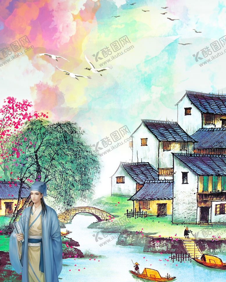 编号：17342201230133399177【酷图网】源文件下载-江南水乡