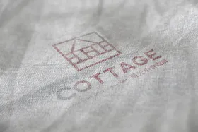 logo样机式布料质感