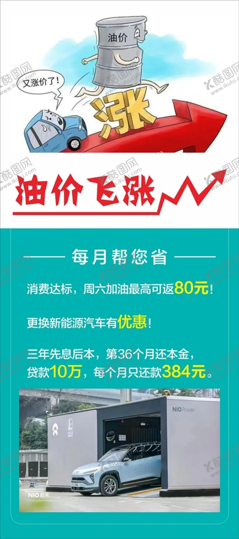 编号：83757101271704346201【酷图网】源文件下载-油价飞涨展架