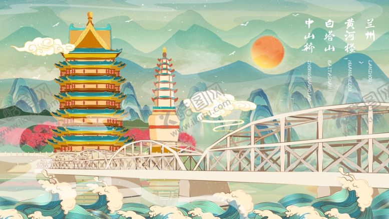 编号：77408804171356115760【酷图网】源文件下载-国潮风景