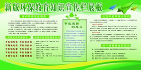 新版环保教育知识宣传栏展板