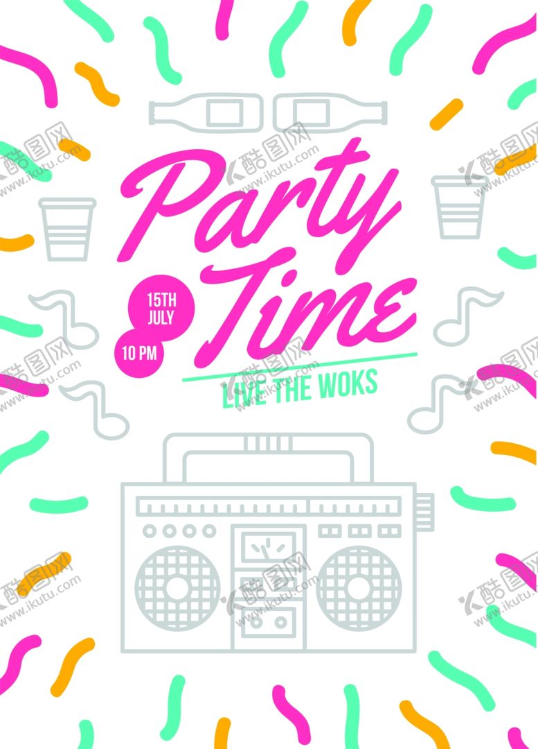 编号：35278110010033332887【酷图网】源文件下载-创意音乐主题海报排版