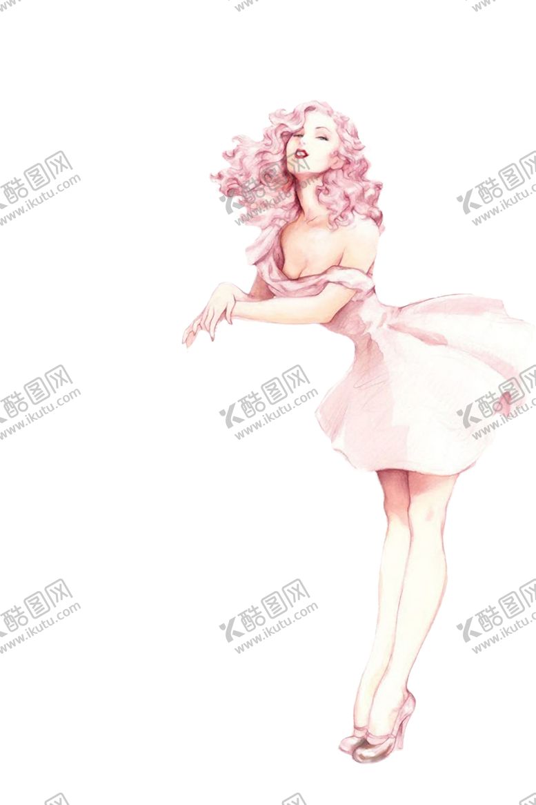 编号：18593809170323221805【酷图网】源文件下载-时尚女郎免抠元素