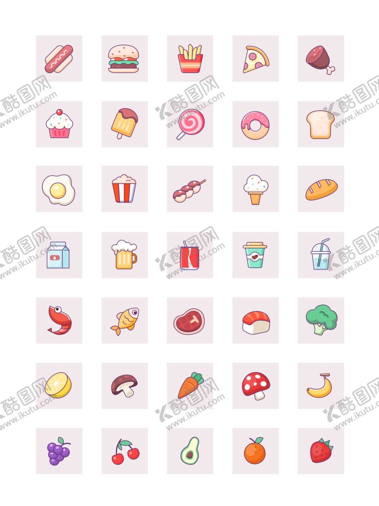 编号：48214506270745482421【酷图网】源文件下载-美食插画