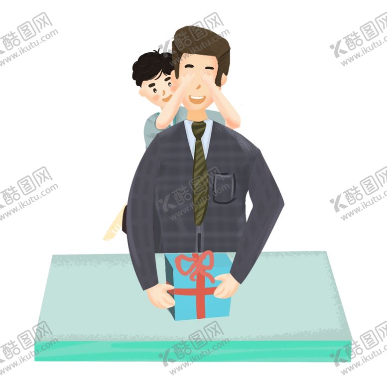 编号：76928807050347237148【酷图网】源文件下载-父亲节插画