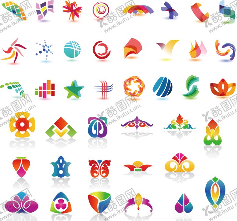编号：56882810280828547724【酷图网】源文件下载-彩色标志设计矢量图