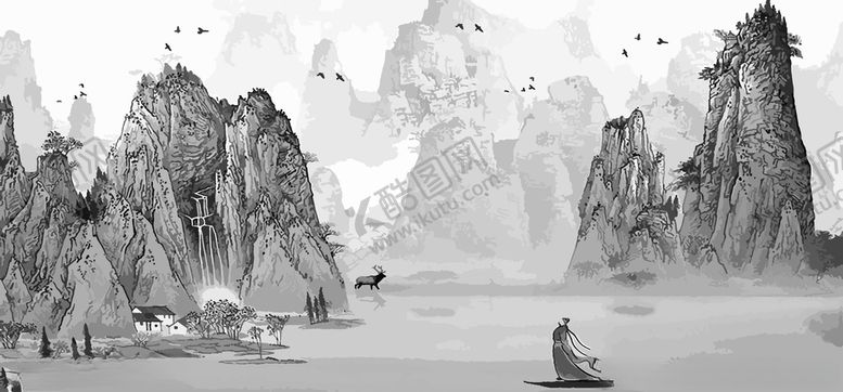 编号：14263310232154579614【酷图网】源文件下载-水墨