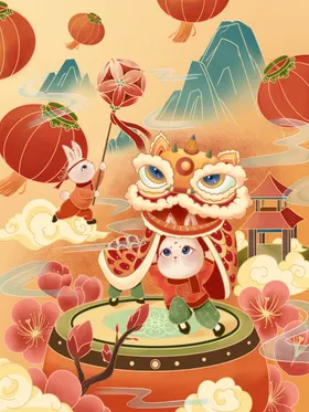兔年主题红包贺岁