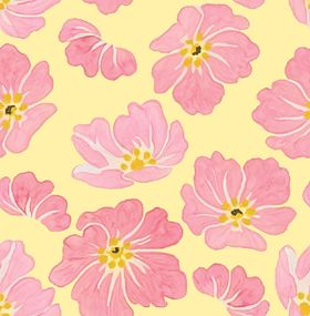 粉色花卉无缝图案背景