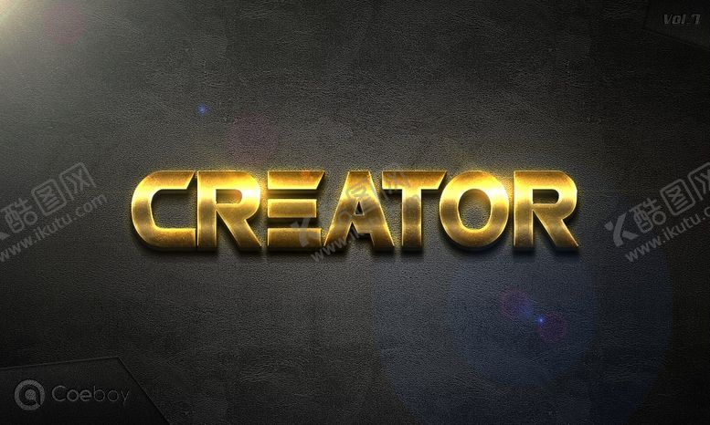 编号：11176310110434503145【酷图网】源文件下载-特级质感金属特效字