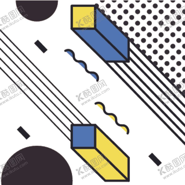 编号：63253710082355108813【酷图网】源文件下载-复古创意拼接图案