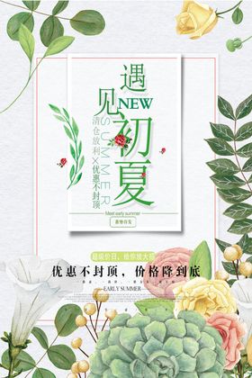 初夏促销海报