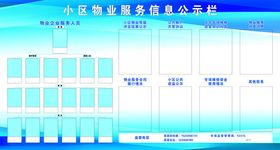 小区物业服务信息公示