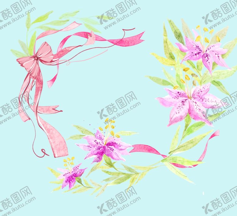 编号：80062801181728564421【酷图网】源文件下载-鲜花百合花 