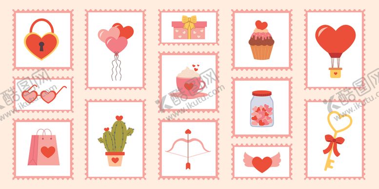 编号：19849010062150291391【酷图网】源文件下载-爱心元素图标