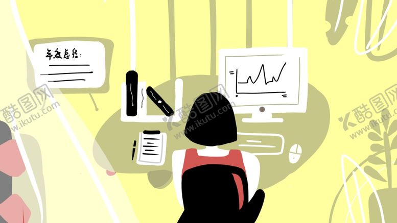 编号：73306110131322422483【酷图网】源文件下载-扁平化科技办公插画