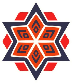 彩色复古花纹透明底免抠图
