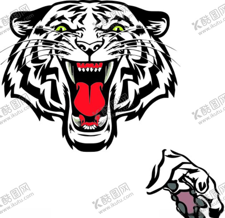 编号：99140709280254567573【酷图网】源文件下载-矢量老虎