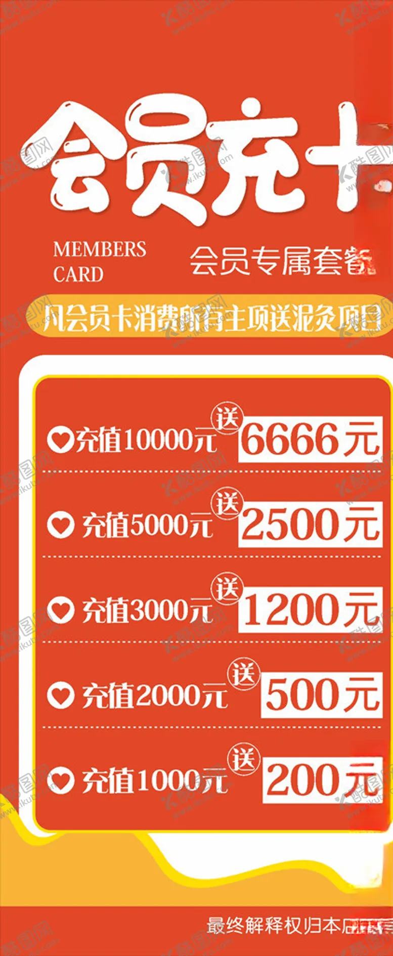 编号：64977005012351227454【酷图网】源文件下载-会员充卡展架