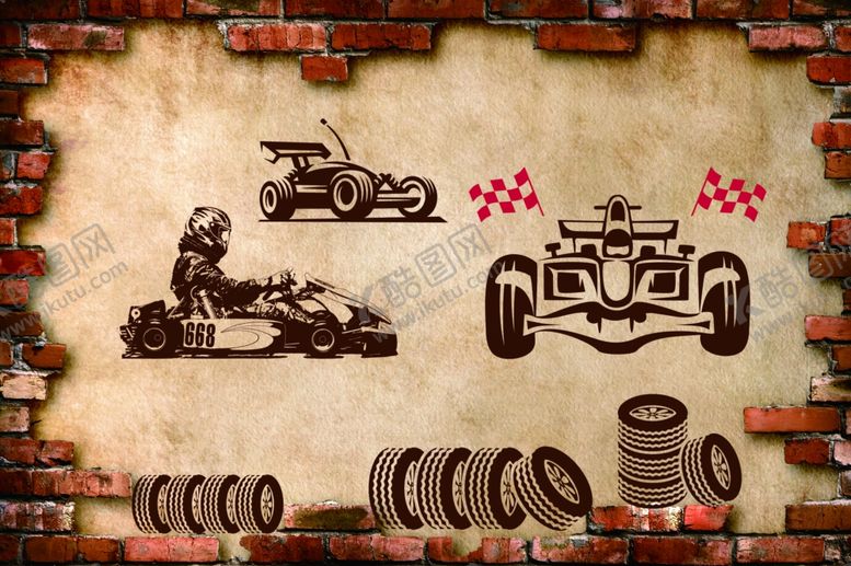 编号：85785110311915205055【酷图网】源文件下载-卡丁车图片