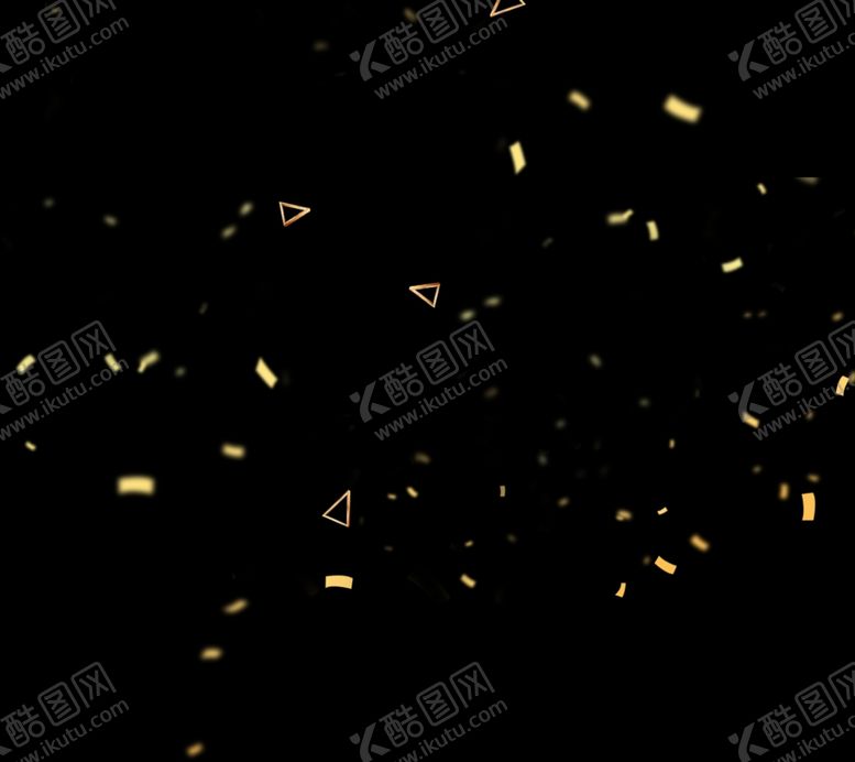 编号：47204209242153408840【酷图网】源文件下载-礼花金点飞溅氛围金属热闹奢华