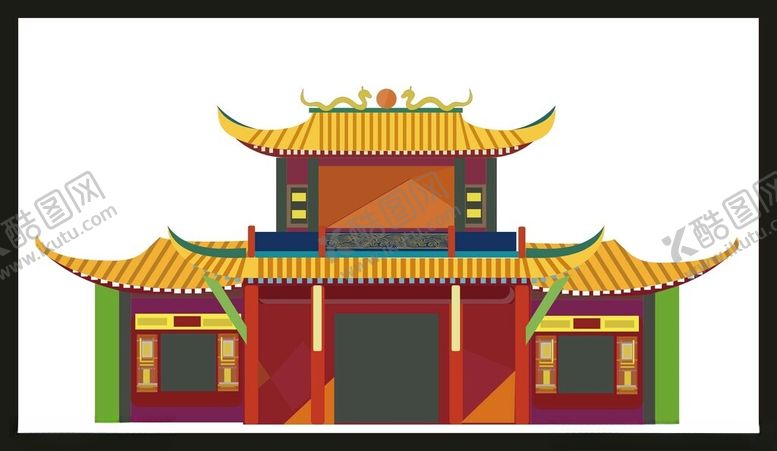 编号：79453202060150426682【酷图网】源文件下载-手绘古典建筑
