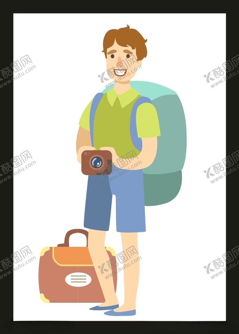 编号：92445802010134261968【酷图网】源文件下载-旅游旅行男孩