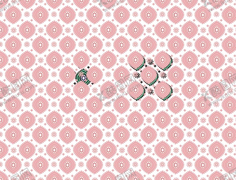 编号：54630209190345293522【酷图网】源文件下载-粉色民族花纹
